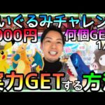 予算3000円で何個GET!?確率に頼らず実力GETする方法!!ROUND1ぬいぐるみチャレンジ！