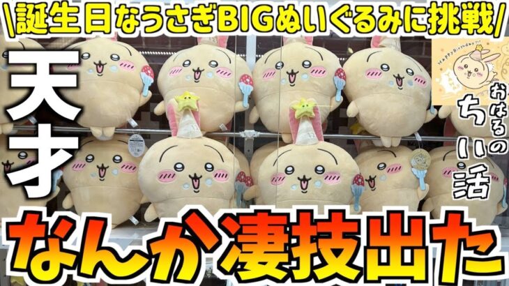 【ちいかわ】最新プライズ誕生日なうさぎBIGぬいぐるみに挑戦！【ちいかわクレーンゲーム】【UFOキャッチャー】【chiikawa】【ちいかわグッズ】【プライズ景品】【おはるのちい活】【ちい活vlog】