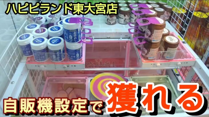 【ハピピランド東大宮店】クレーンゲームがもはや自販機設定で景品の取るコツを紹介