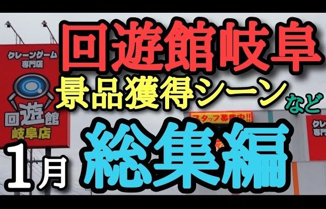 回遊館岐阜　クレーンゲーム景品獲得&名シーン特集(1月総集編)【クレーンゲーム】#回遊館岐阜 #クレーンゲーム #ユーフォーキャッチャー