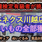 【クレーンゲーム　ベネクス川越店】欲しい物１０個全部獲る!!クレーンゲーム達人検定有級者が、 葬送のフリーレンフィギュア３種、モモンガ、配膳ロボぬいぐるみ、高級お菓子食品に閉店ギリギリまで挑戦します。