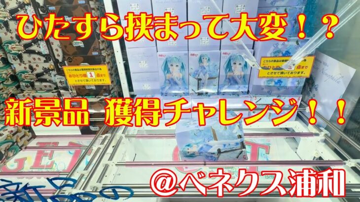 【クレーンゲーム】新景品を取っていくよ！もしや橋幅が狭くなってきてる！？【ベネクス浦和】