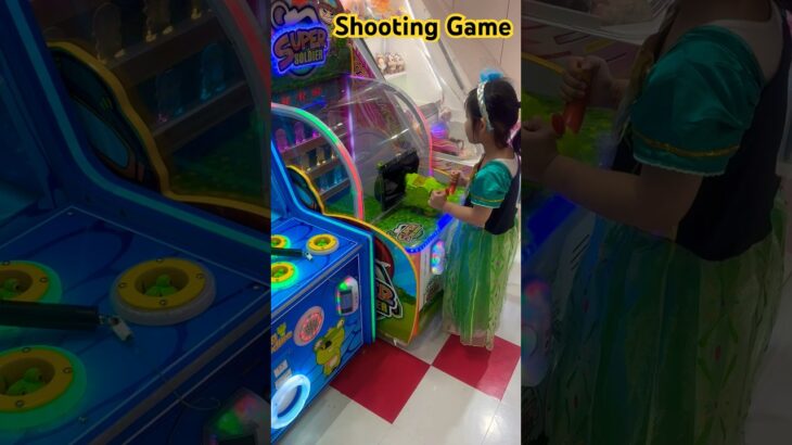 How Little Princess Learn Shooting ❤️ #shootinggame #shooting #gamecenter  #クレゲ #UFOキャッチャー #game