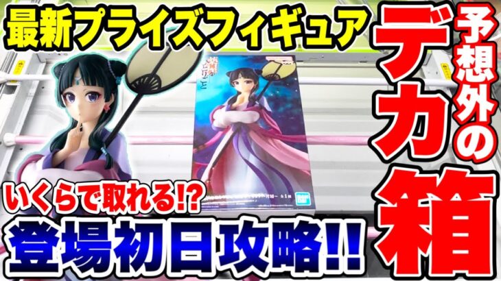 【クレーンゲーム】最新プライズフィギュア登場初日攻略！予想外のデカ箱にいくらで取れる！？  #橋渡し設定  #UFOキャッチャー  #クレーンゲーム