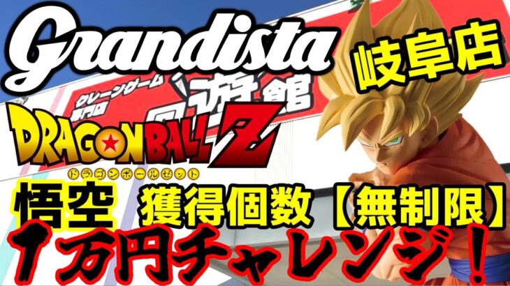 【獲得個数無制限】グランテイスタ悟空無制限1万円チャレンジの結果がヤバい！#クレーンゲーム #回遊館 #無制限
