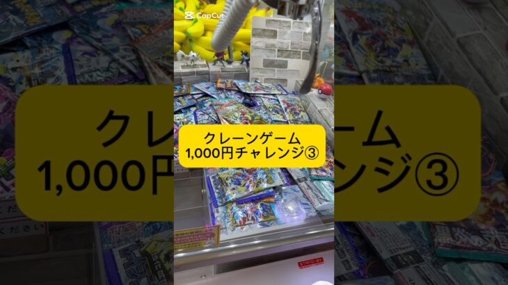 クレーンゲーム1,000円チャレンジ③#クレーンゲーム#UFOキャッチャー#ゲーセン#ゲームセンター#クレーンゲーム動画 #クレーンゲーム攻略