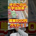 きのこの山宇治抹茶10個簡単600円ゲット！#クレーンゲーム #ゲームセンター #clawmachine #クレーンゲーム攻略 #ベネクス浦和 #クレゲ #お菓子ゲット #ufoキャッチャー