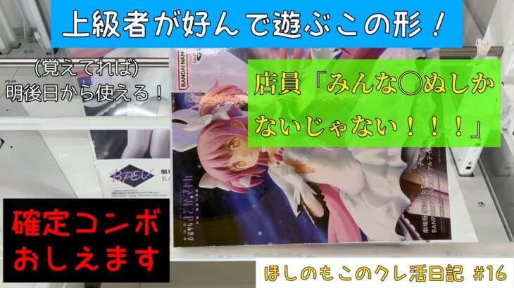 【クレーンゲーム 攻略】７割が苦戦するこの形！覚えればもう何も怖くない！？！ 　ほしのもこのクレ活日記#16