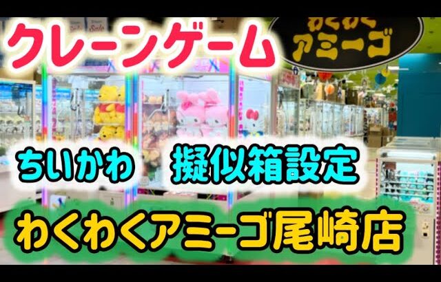 2025.5.21【クレ活】クレーンゲーム　わくわくアミーゴ尾崎店　ちいかわ　擬似箱設定