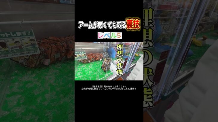 ※3本ツメはパワーより爪の角度が重要です #shorts  #クレーンゲーム #ufoキャッチャー#ゲーセン #ゲームセンター  #arcade #clawmachine