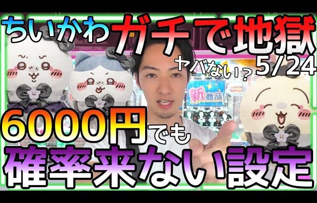 ガチで地獄！6000円使っても確率が来ない!?稼ぎ頭のちいかわに吸い尽くされて、、