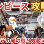 【デカ箱】クレーンゲームでワンピースのプライズフィギュアを攻略！これを見ればデカ箱の取り方がわかります！【万代書店／ベネクス川越／フィギュア／ONE PIECE／ルフィ／白ひげ／クザン／エース／ロー】