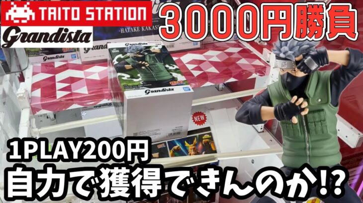 【TAITO】まさかの1PLAY200円..自力で3000円以内に獲得できるかやってみた結果【クレーンゲーム】