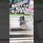 箱を立ててから取る方法を知ってますか？プライズフィギュア攻略！    #cranemachine  #クレーンゲーム #ゲーセン #clawmachine #UFOキャッチャー