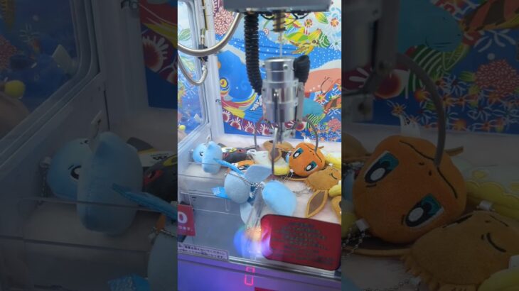#ポケットモンスター#ポケモン#pokemon#ゲームセンター#ゲーセン#クレンゲーム#クレーンゲーム#UFOキャッチャー#景品#キャラクター#キャラ#ゼニガメ#グレイシア#イーブイ#進化#種#get