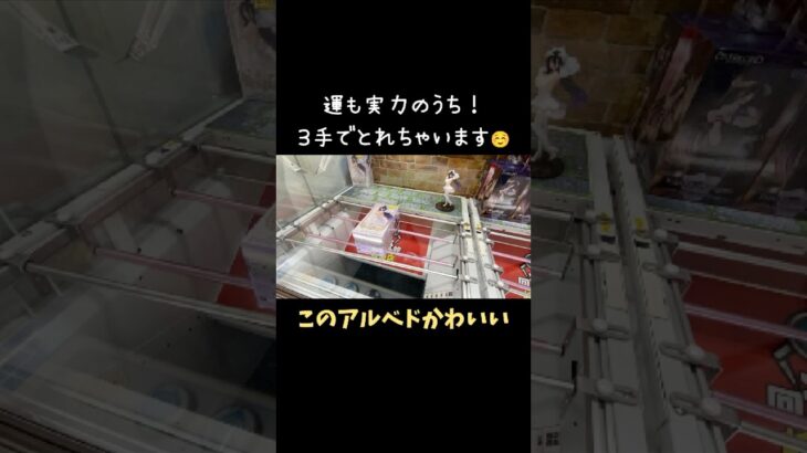 【クレーンゲーム】三手でとれちゃいました☺ #クレーンゲーム #クレゲ #ゲームセンター #ufoキャッチャー #ゲーセン #おたいち #フィギュア #アルベド #回遊館 #GIGO