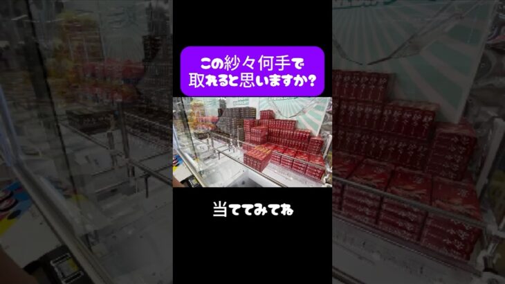 【クレーンゲーム】この紗々…何手でとれたとおもいますか？☺ #クレーンゲーム #クレゲ #ゲームセンター #ufoキャッチャー #ゲーセン #gigo #おたいち #お菓子 #回遊館
