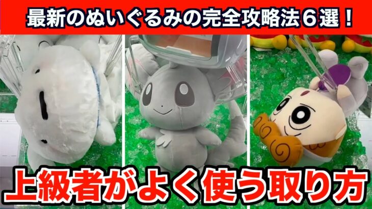 【クレーンゲーム】ポケモンなどの新作ぬいぐるみをプロがよく使う取り方で攻略６選！