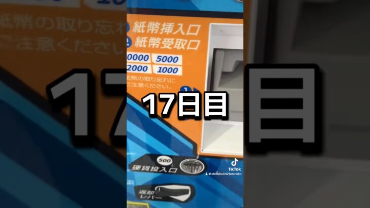 ゲーセンの景品だけで生活【17日目】#クレーンゲーム #ufoキャッチャー #clawmachine #ゲームセンター