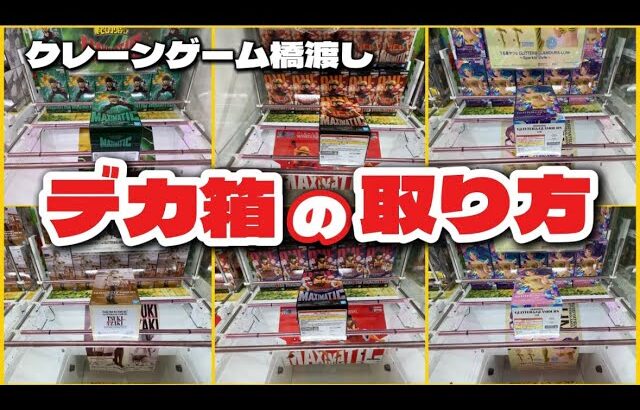 クレーンゲーム講座:デカ箱を6種類取ります！見るだけで取れるようになります！！《 #マンガ倉庫月隈店  》