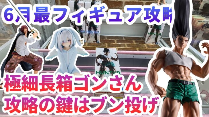 【クレーンゲーム】6月最新フィギュア攻略 極細長箱ゴンさん攻略の鍵はブン投げ