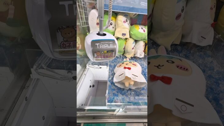 ちいかわ雨の日BIGぬいぐるみ攻略してみた！ #うさぎ #クレーンゲーム #ゲームセンター #ちいかわ #ufoキャッチャー #ゲーセン #攻略法 #裏技 #ハチワレ