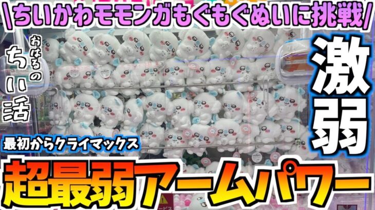 【ちいかわクレゲ】パワー最弱!?モモンガもぐもぐぬいぐるみに挑戦！【ちいかわグッズ】【ちいかわプライズ】【ちいかわクレーンゲーム】【UFOキャッチャー】【おはるのちい活vlog】【最新プライズ】