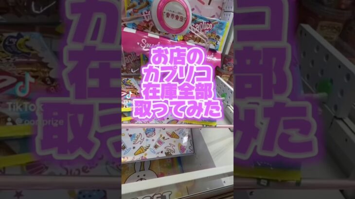 【攻略】 店のカプリコ全部取る！#clawmachine #japaneseclawmachine #ufoキャッチャー #クレーンゲーム #日本夾娃娃