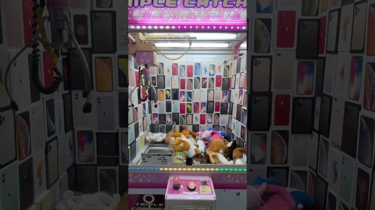 景品を乗せてバリアを破る #ネタ #shorts #クレーンゲーム #ufoキャッチャー #ゲーセン #自宅 #clawmachine #arcade #iphone