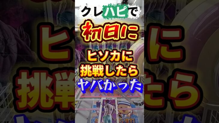 初日簡単にしすぎて翌日調整しちゃうクレハピ #クレーンゲーム #ufoキャッチャー
