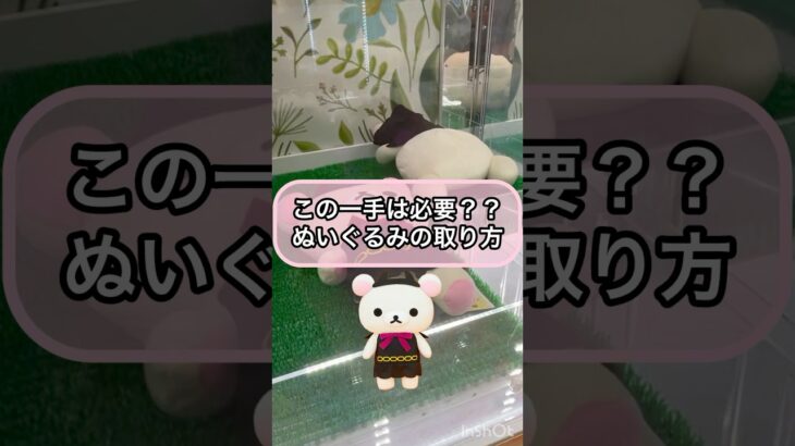 【クレーンゲーム攻略】この一手は必要？？ぬいぐるみの取り方！！