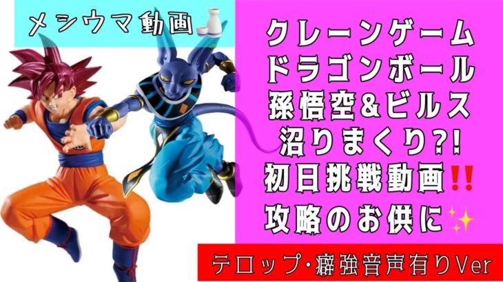 『クレーンゲーム 音声有ver』ドラゴンボール 最新 フィギュア  メシウマ 攻略動画 大人気 プライズ 今回も沼りましたよ😭 酒の肴に🍶 UFOキャッチャー ゲーセン クレゲ 孫悟空 ビルス 倉庫系