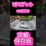 100円【だけで攻略するには】 #クレーンゲーム #アミューズメント限定 #ゲームセンター #プライズ獲得 #クレーンゲームの沼さん #ゲーセン #ufoキャッチャー
