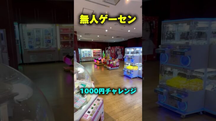 無人ゲーセンの1000円チャレンジは良し悪し… #shorts #クレーンゲーム #ufoキャッチャー #cranegame