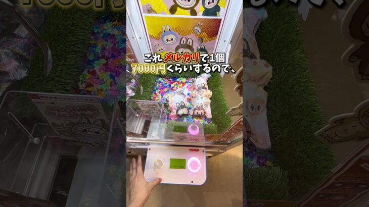 【ゲーセン】1個7000円するラブブのぬいぐるみがクレーンゲームに入ってたので挑戦してみました。(LABUBU)