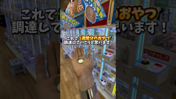 【ゲーセン】お母さんにお小遣い300円もらったので、1週間分のおやつ取ってみました。(クレーンゲーム)