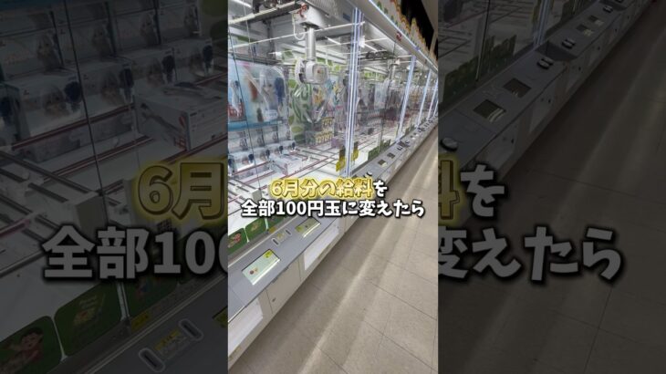 【ゲーセン】6月分の給料を全部100円玉に替えて、ゲーセンに行ってきました。(クレーンゲーム)