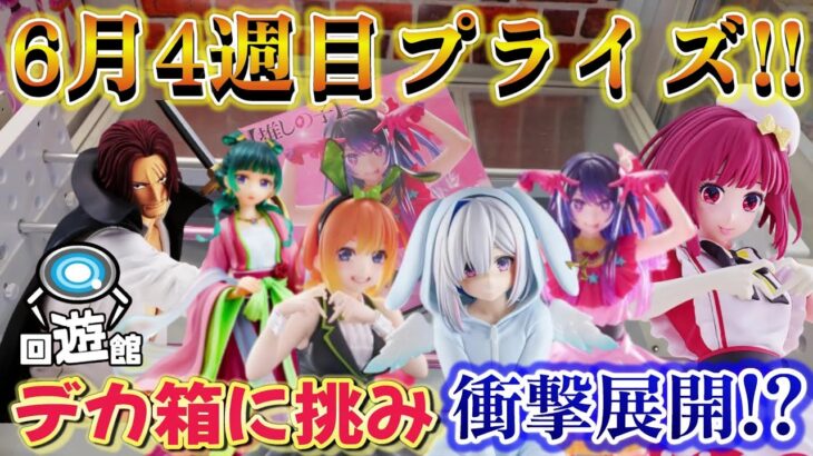 【クレーンゲーム】6月4週目登場のプライズフィギュア‼デカ箱に挑みまさかの展開!?#ufoキャッチャー #クレーンゲーム  #フィギュア #プライズ #回遊館#倉庫系#ゲームセンター#お菓子