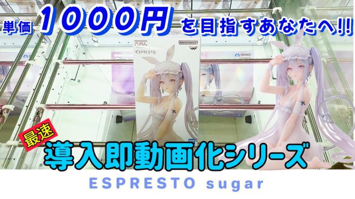 導入初日に即動画化！大人気景品ESPRESTOシュガーの攻略動画です。ぱったん解説もあります！【UFOキャッチャー／クレーンゲーム】in CGS前橋店