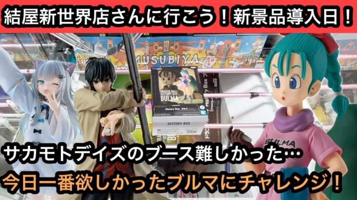 昨日の新景品が展開開始！今回の狙いはドラゴンボールのブルマ！サカモトデイズのブースは難しかった…【結屋】【クレーンゲーム】【JapaneseClawMachine】【인형뽑기】【日本夾娃娃】