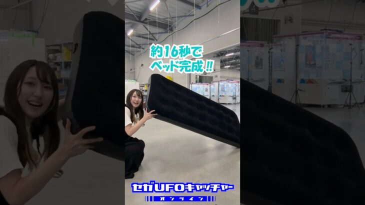 どこでも寝れるベッドがあるって？新景品紹介！【セガUFOキャッチャーオンライン】#shorts