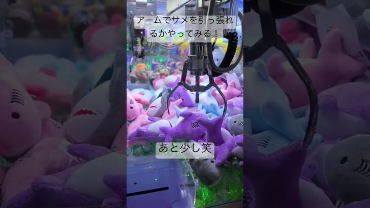 景品をアームで引っ張れるかやってみるよ#crane #クレーンゲーム #こども #ufoキャッチャー