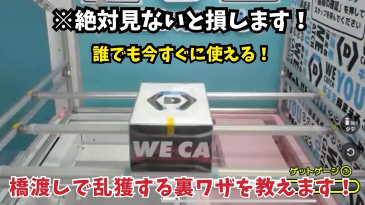 絶対見ないと損します！誰でも今すぐに使える橋渡しで乱獲する裏ワザを教えます！　#dmmオンクレ #クレーンゲーム #ufoキャッチャー