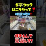 【フック】クレーンゲーム攻略🉐 #クレーンゲーム #アミューズメント限定 #ゲームセンター #プライズ獲得 #クレーンゲームの沼さん #ufoキャッチャー #ゲーセン