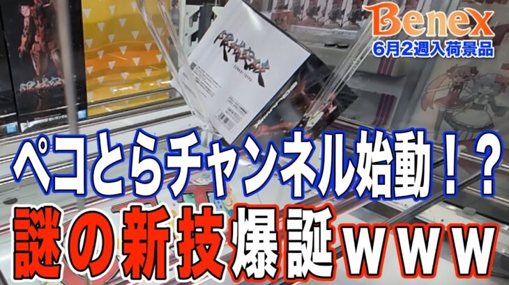 【クレーンゲーム】ペコとらチャンネル始動！？　ペコちゃんねるさんに教えてもらいながらプレイします！　奇跡的な芸術的プレイも！　＠ベネクス川崎店
