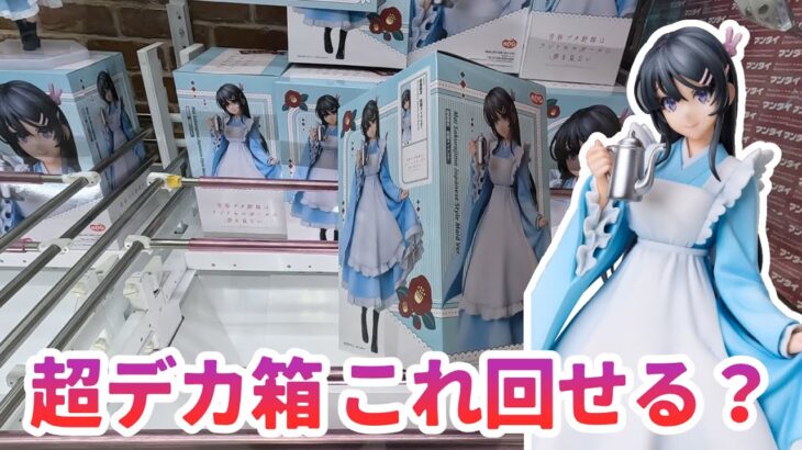 【クレーンゲーム】青春ブタ野郎 桜島麻衣攻略 超デカ箱 これ回せる？