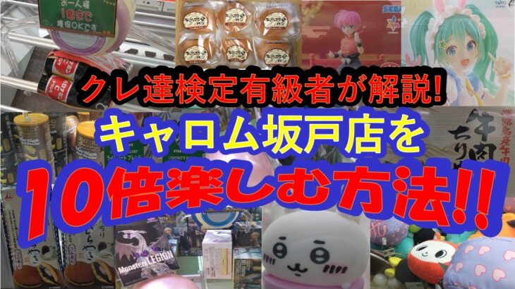 【クレーンゲーム　キャロム坂戸店を10倍楽しむ方法】クレーンゲーム達人検定有級者２人が、フィギュアお菓子食品雑貨ぬいぐるみ20品に挑戦！めちゃくちゃ楽しいクレーンゲーム愛溢れる動画をお楽しみください！