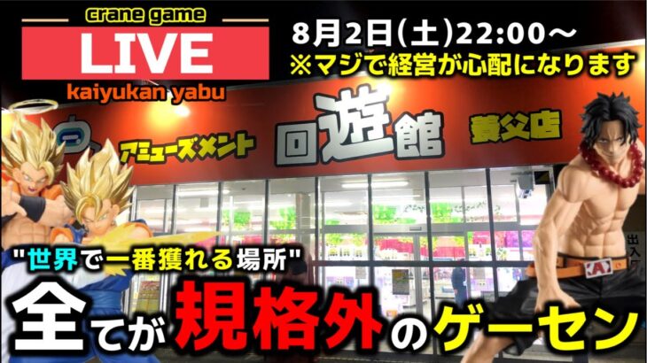 【クレーンゲーム】世界で1番獲れる場所へ！全てが規格外のお店で暴れます！【回遊館養父店・UFOキャッチャー】