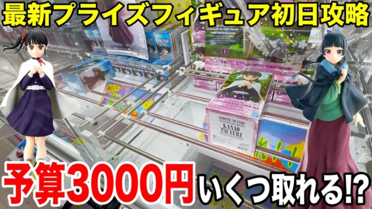【クレーンゲーム】最新プライズフィギュア登場初日攻略！予算3000円で新景品いくつ取れる！？#橋渡し設定 #UFOキャッチャー  #クレーンゲーム