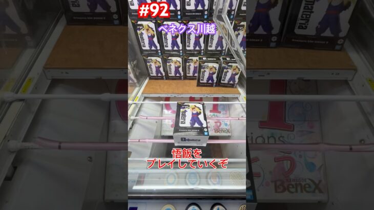 悟飯のプライズは400円で取れたぞ#クレーンゲーム #ufoキャッチャー #ベネクス川越